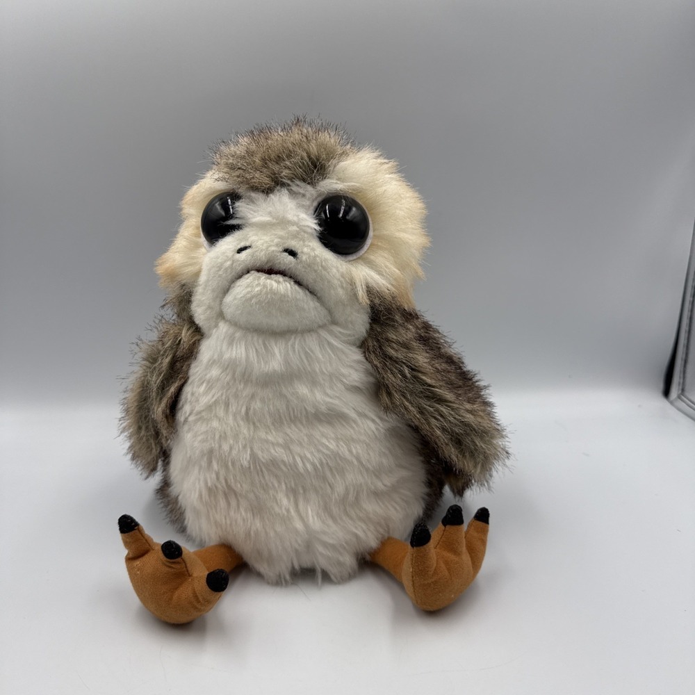 Star Wars Porg Bird 9" Plush Sound Animated Flaps Wings Moves Beak Mouth